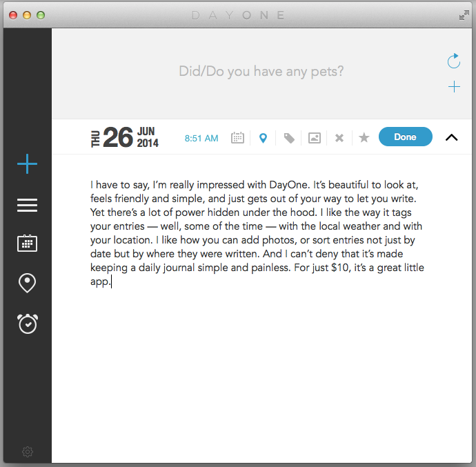 My diary app for pc